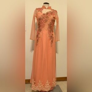 Asian áo dài dress size S  New